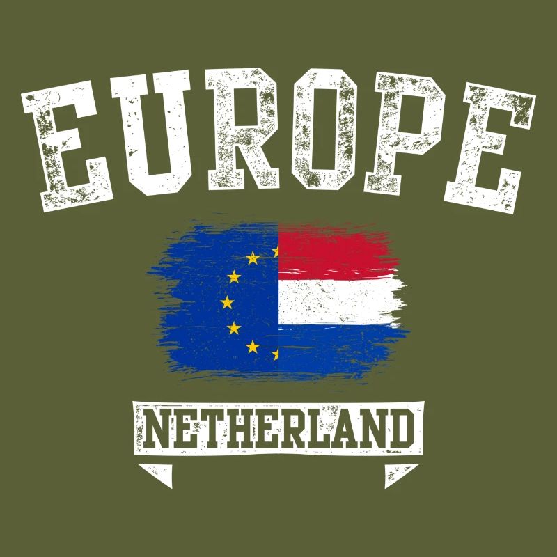Europe Pays-Bas Drapeau Grunge