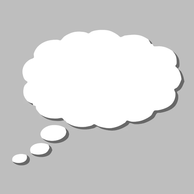 Thought Cloud, Thinkbubble. To personalize