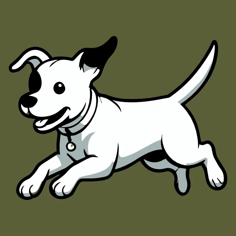 Playful Dog Cartoon