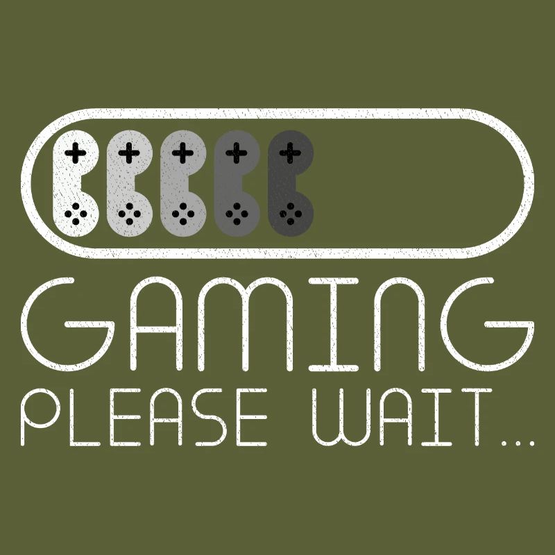 GAMING Please Wait Funny Gamer Loading Recovered
