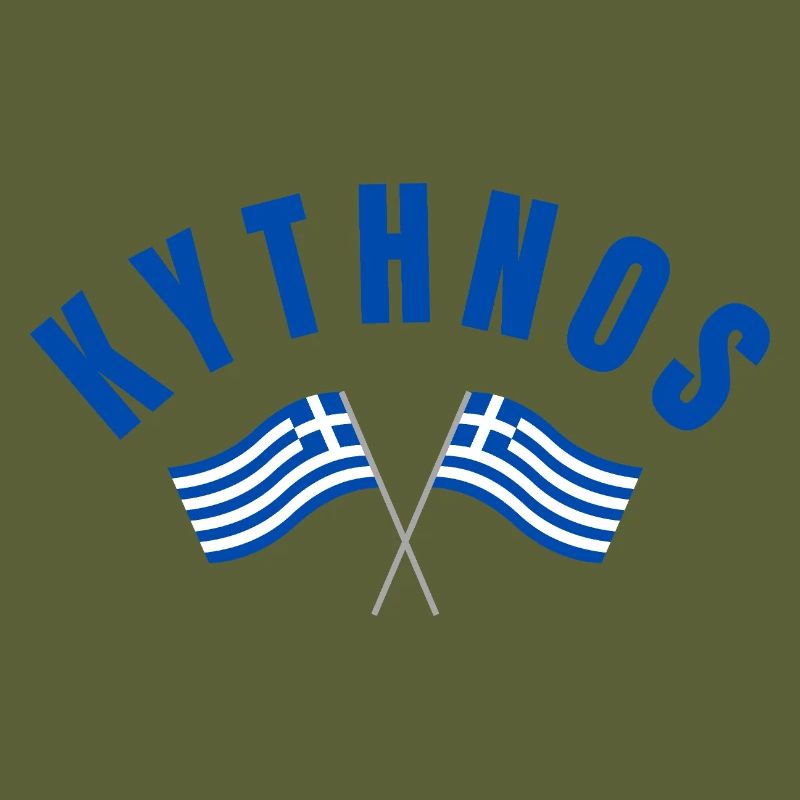 Drapeaux grecs de Kythnos