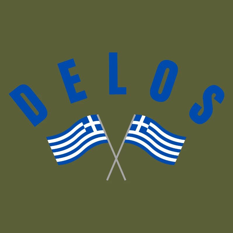 Drapeaux grecs de Delos Traversé