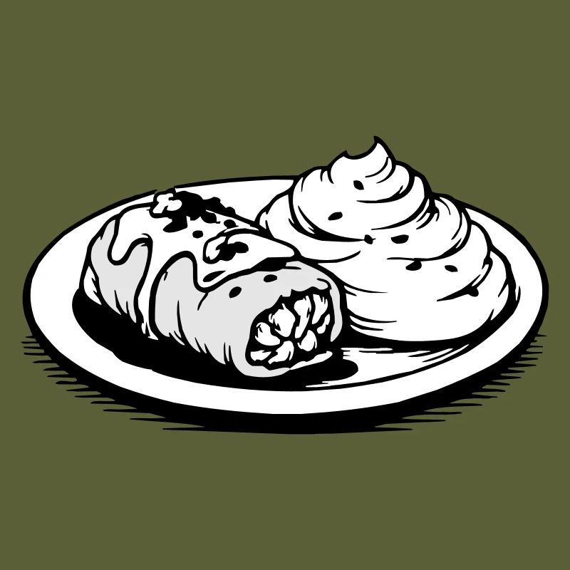 Golubzi cabbage wrap with mashed potatoes