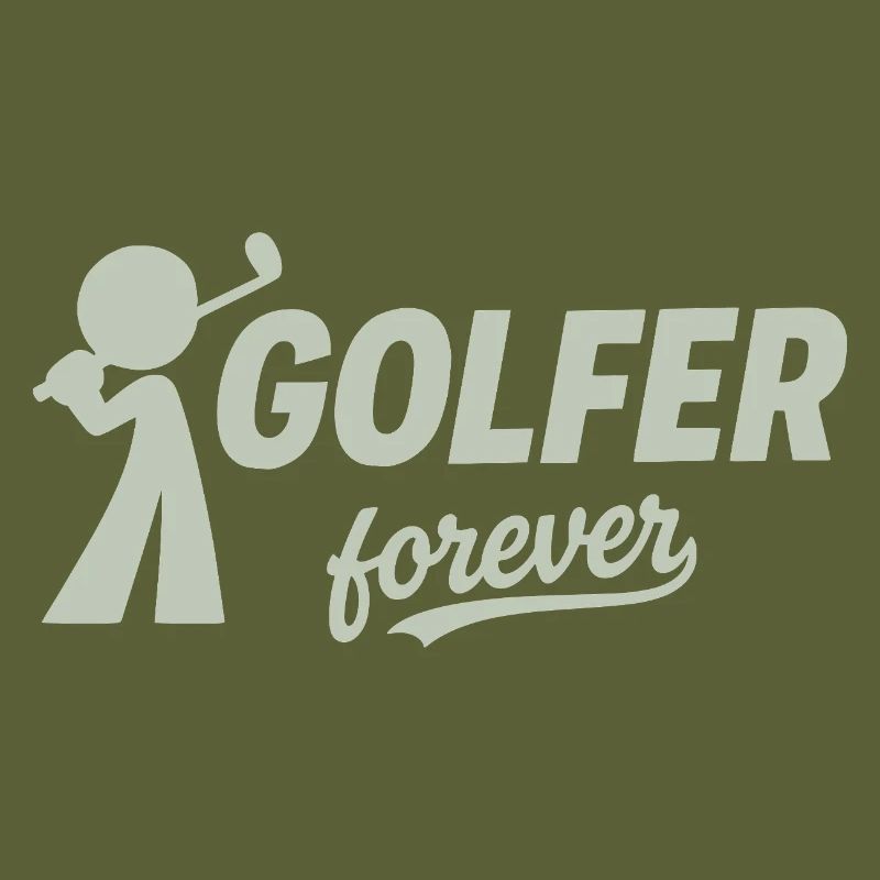 Silhouette du golfeur éternel