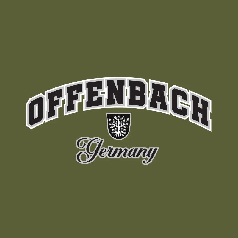 Offenbach Germany Crest Typography