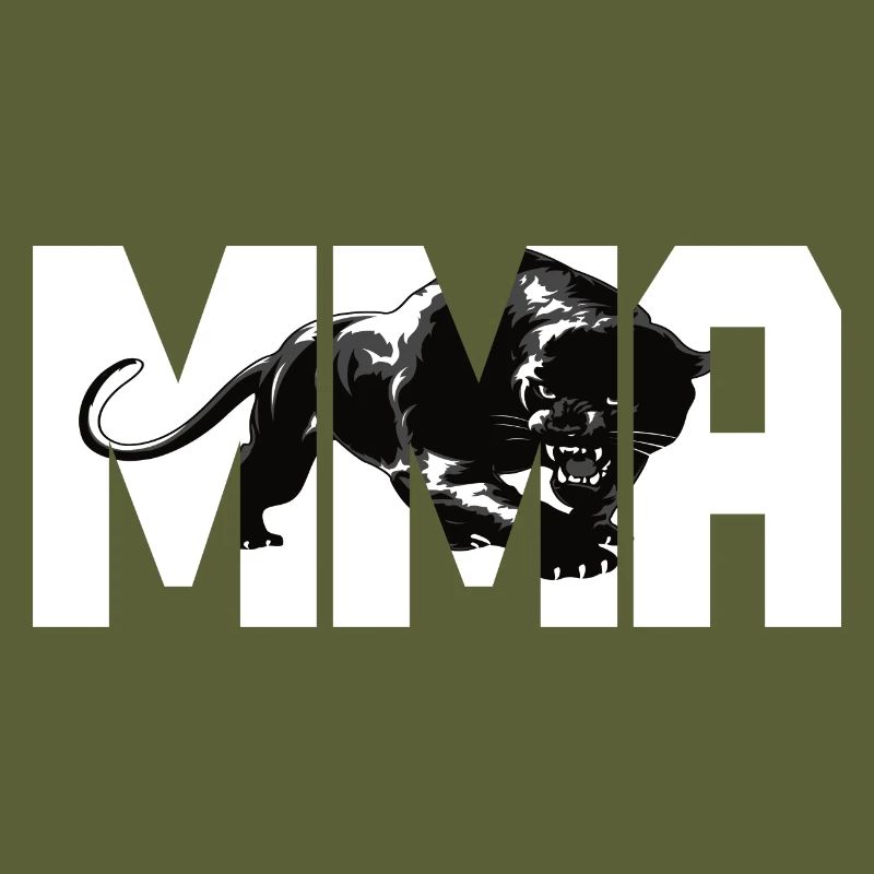 MMA design with a big cat