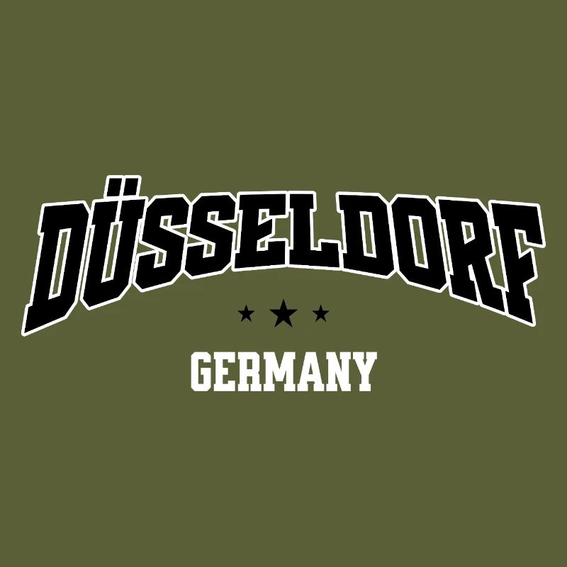 Düsseldorf Germany Varsity Schrift