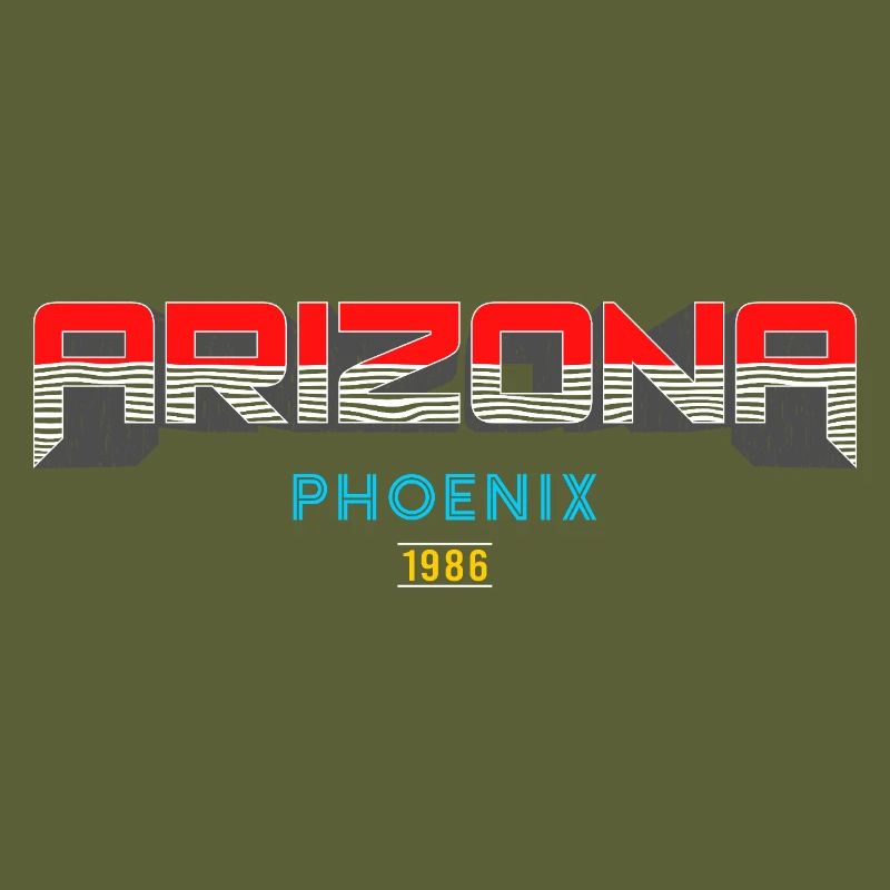 Arizona Phoenix 1986 Conception graphique