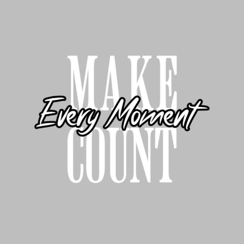 Chaque instant compte la typographie