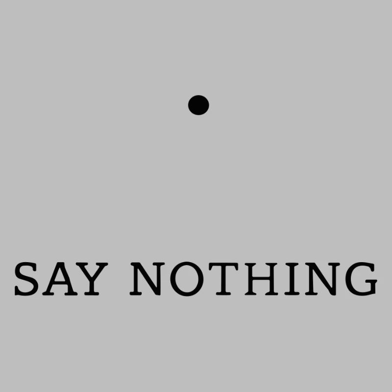 Silence — Conception typographique minimaliste