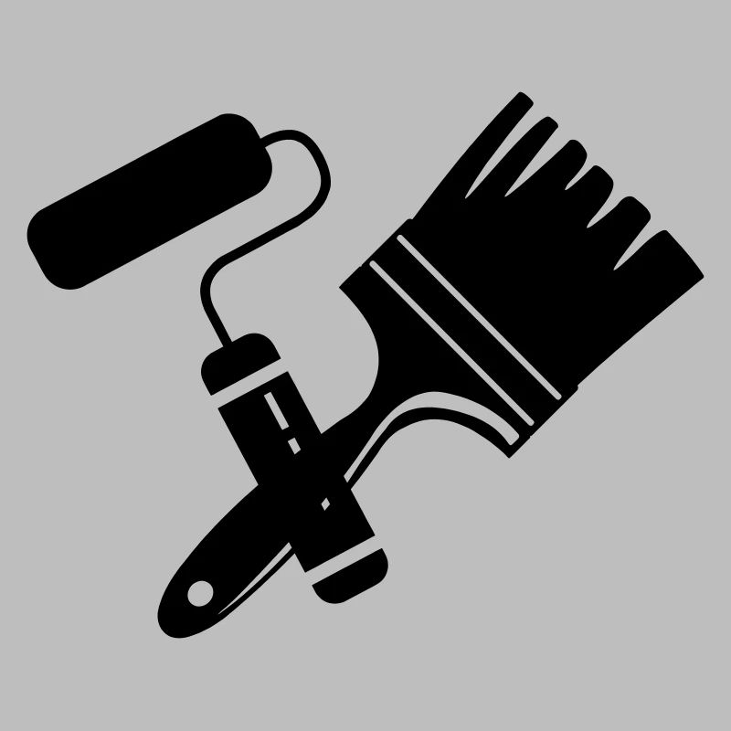 Tool Painter Walze und Pinsel Logo