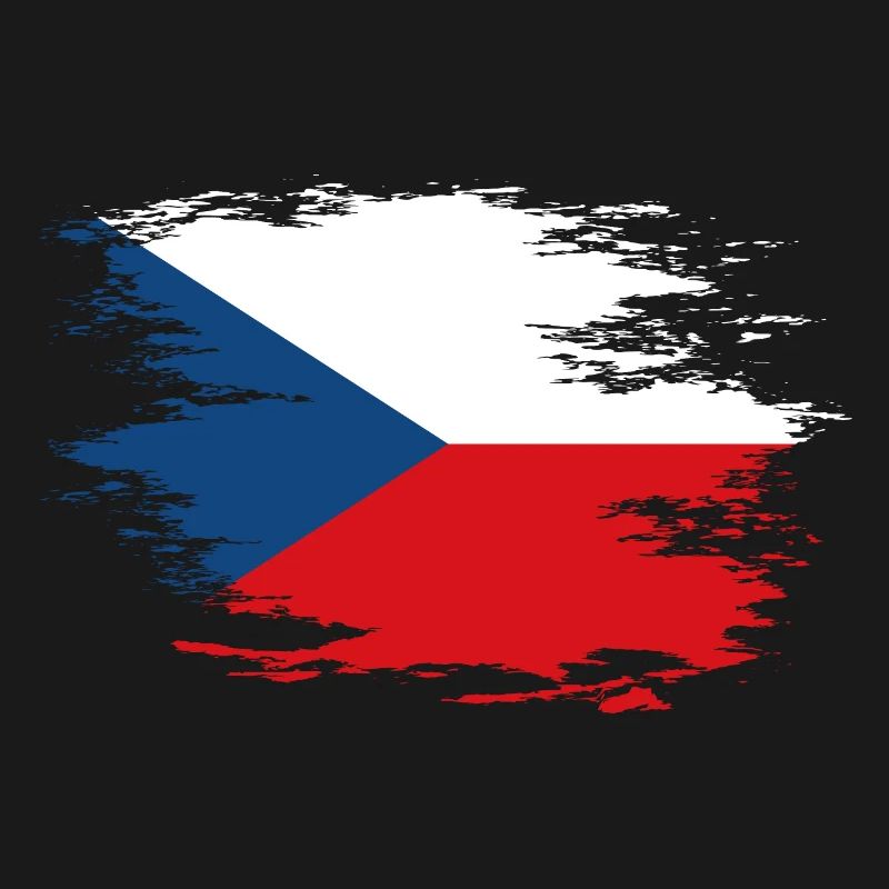Drapeau de la République tchèque utilisé design