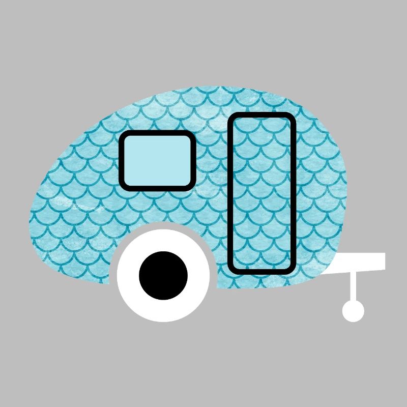 Caravan Fish Camping Caravan Shed Pattern