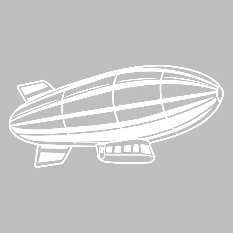 Silhouette de dirigeable Zeppelin