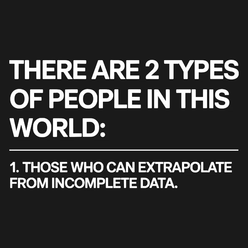 Statistics Analysis Data Science Extrapolation