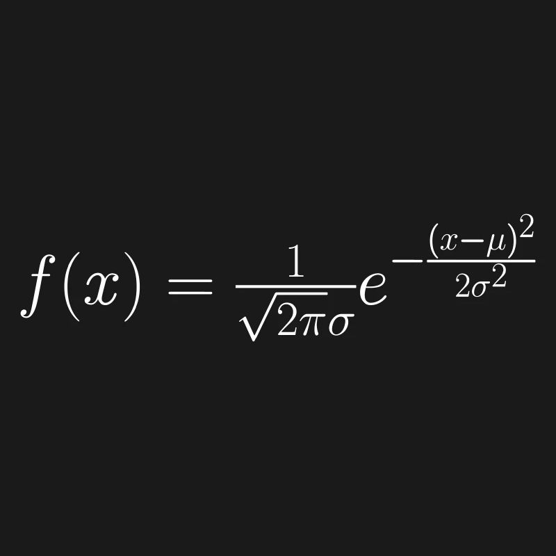 Gaussian bell curve