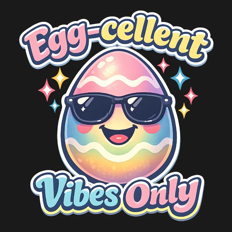 Egg Cellent Vibes Only Easter Easter Egg