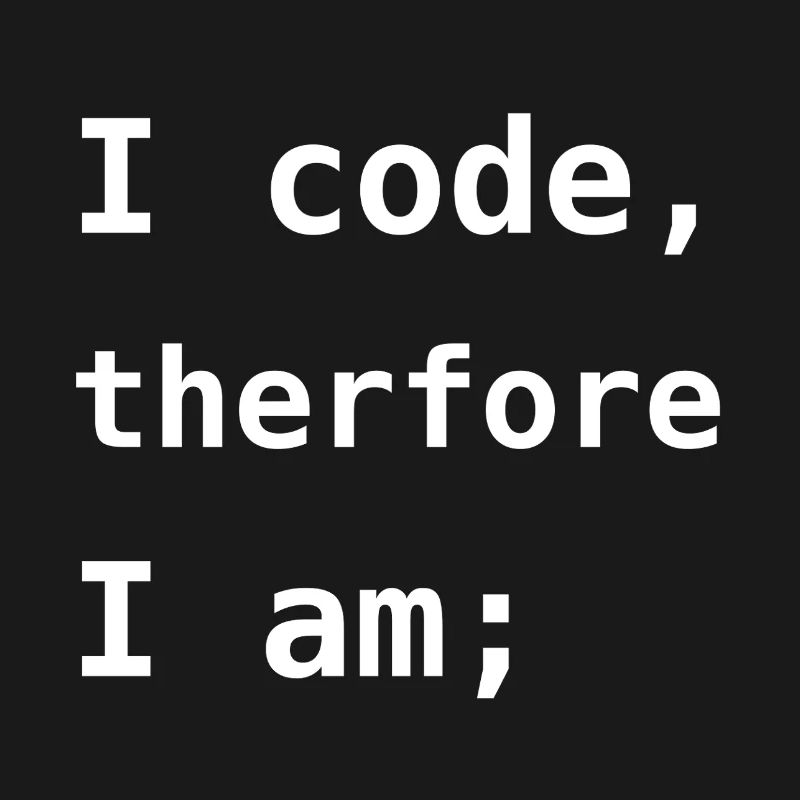 Ich programmiere, also bin ich