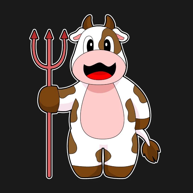 Vache Halloween Devil Trident