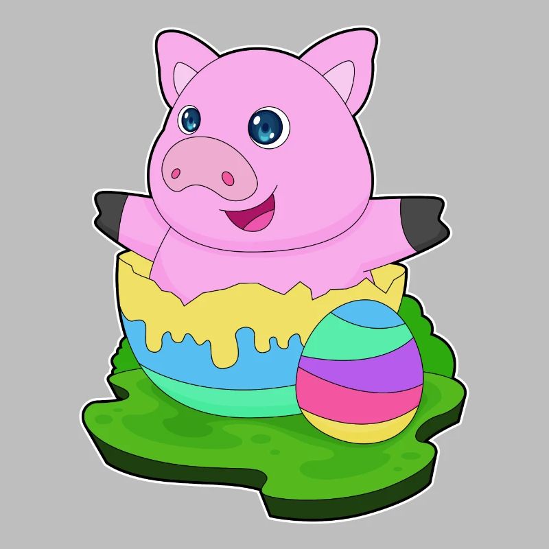 Pig Easter Easter Egg