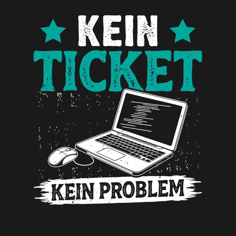 Nerd Computer NO TICKET NO PROBLEM FUNNY