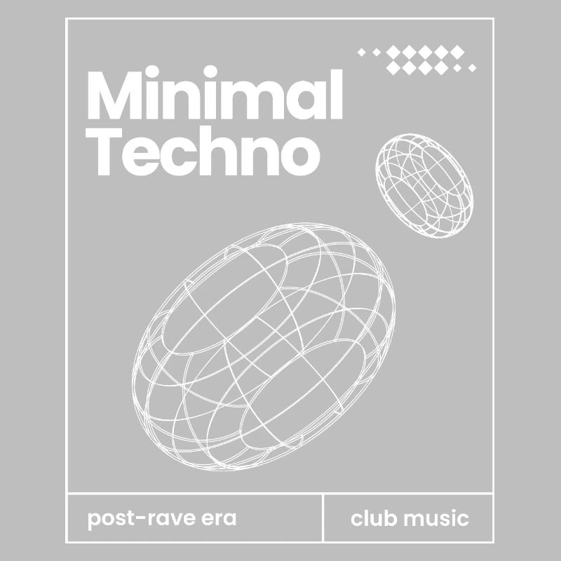 Conception minimale des sphères musicales techno