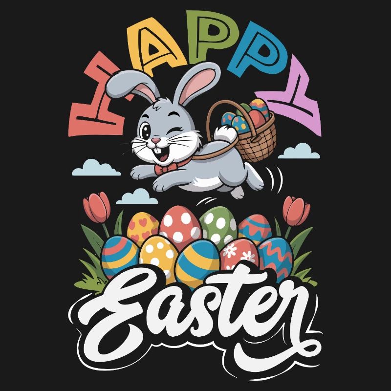 Happy Easter Sweet Easter Bunny Egg Hunt Easter Eggs