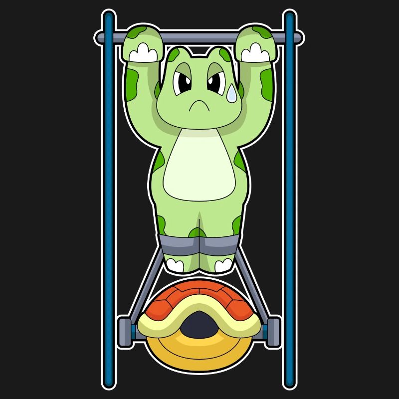 Turtle Bodybuilder Pull-ups Bodybuilding