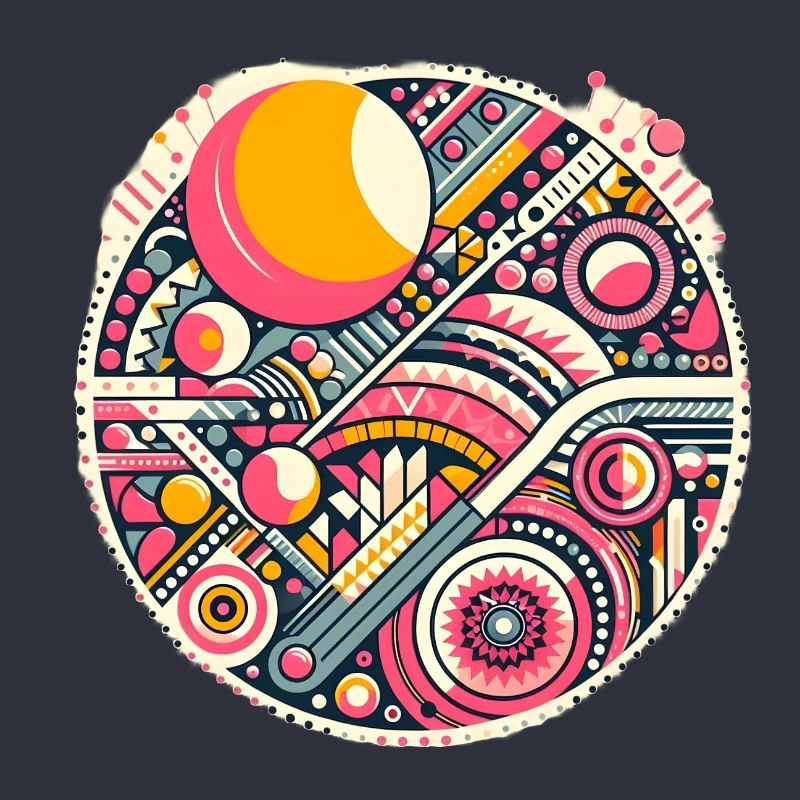 Neon Geometry — Orbit Bloom