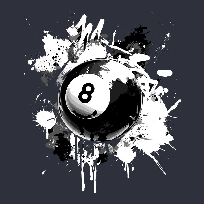 Conception créative de billard à 8 boules