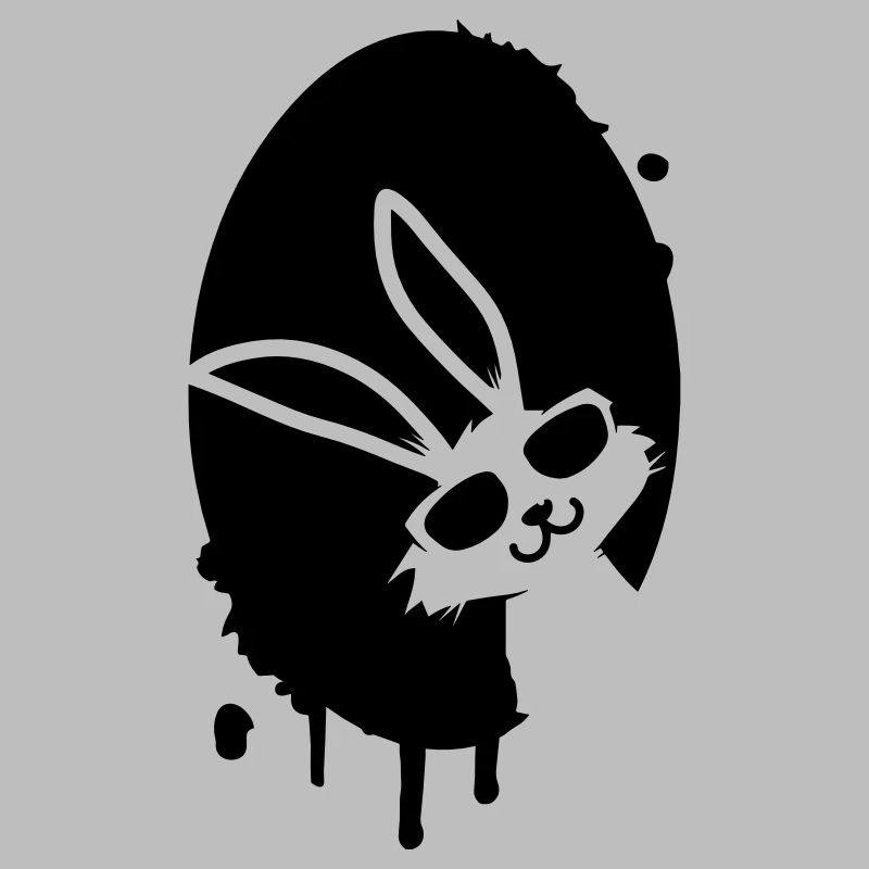 Graffiti Easter egg and Easter bunny