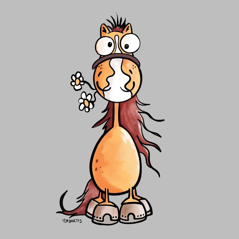 Da steht ein Pferdchen