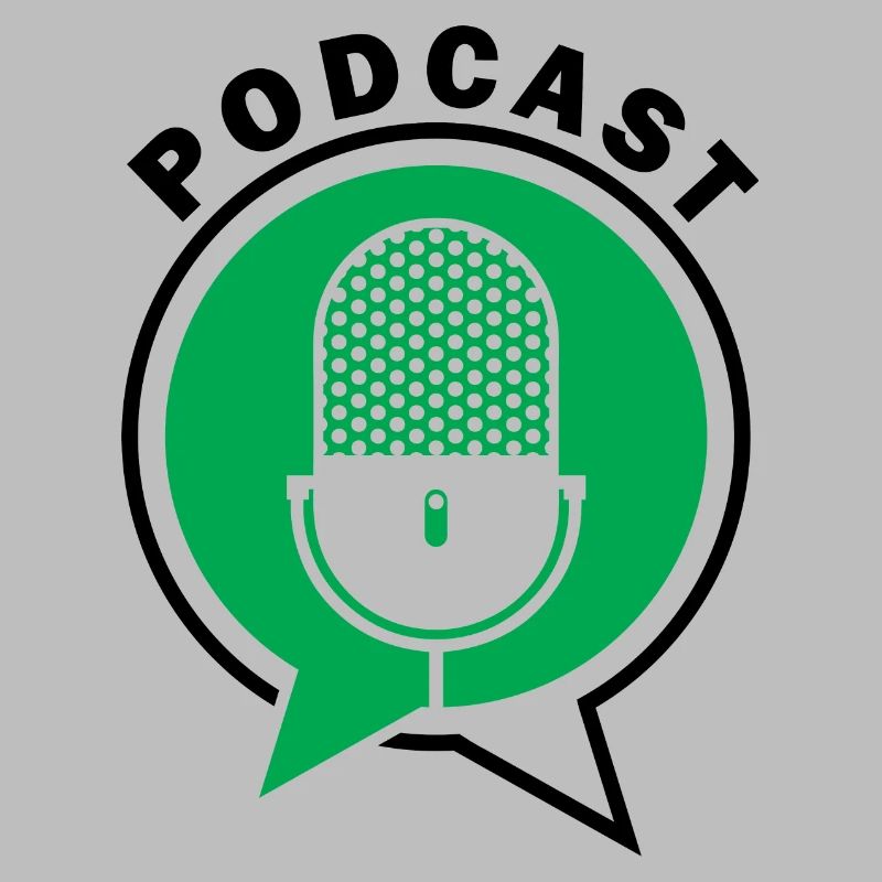 Podcast Microphone Speech Bubbles