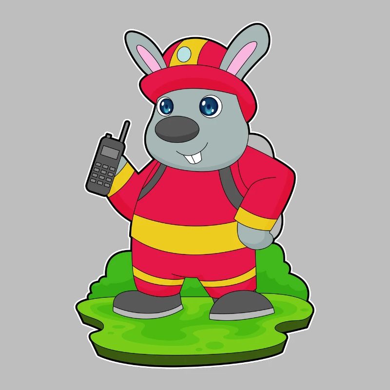 Rabbit Firefighter Fire Brigade