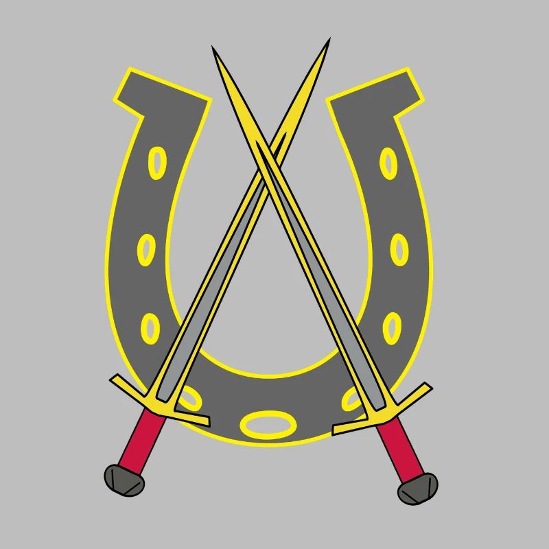 Chevalier médiéval épée épées fer à cheval