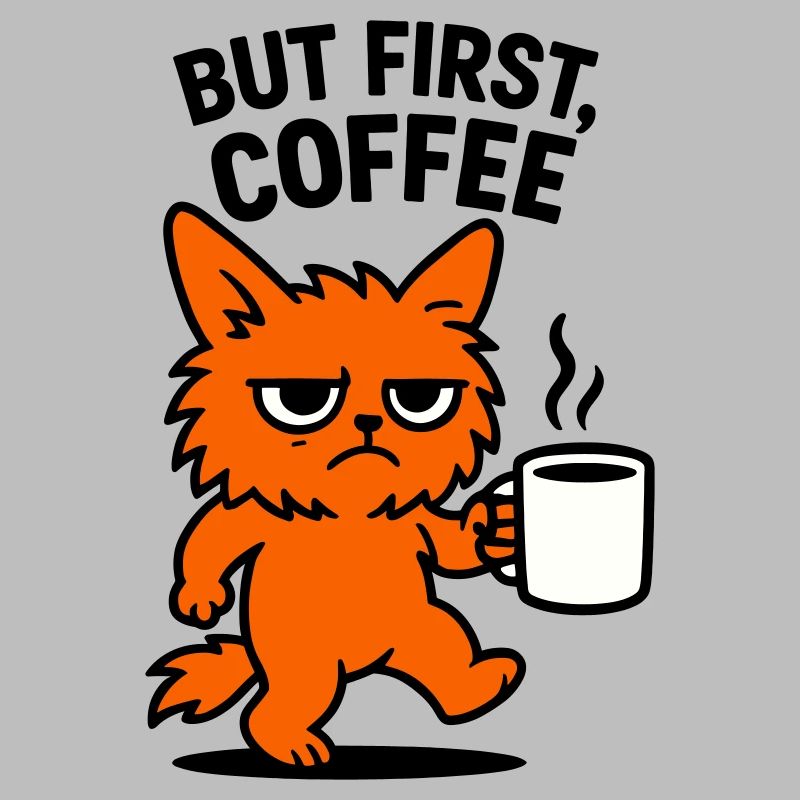 But first coffee cat