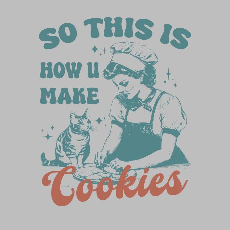 C’est donc comme ça que vous faites des biscuits chat mignon