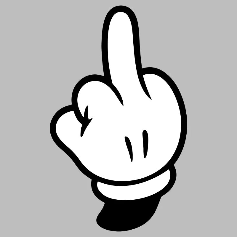 Middle Finger Hand Comic