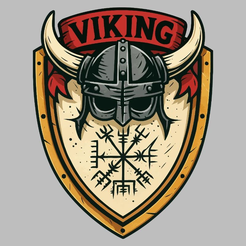 Viking Shield Helmet Emblem