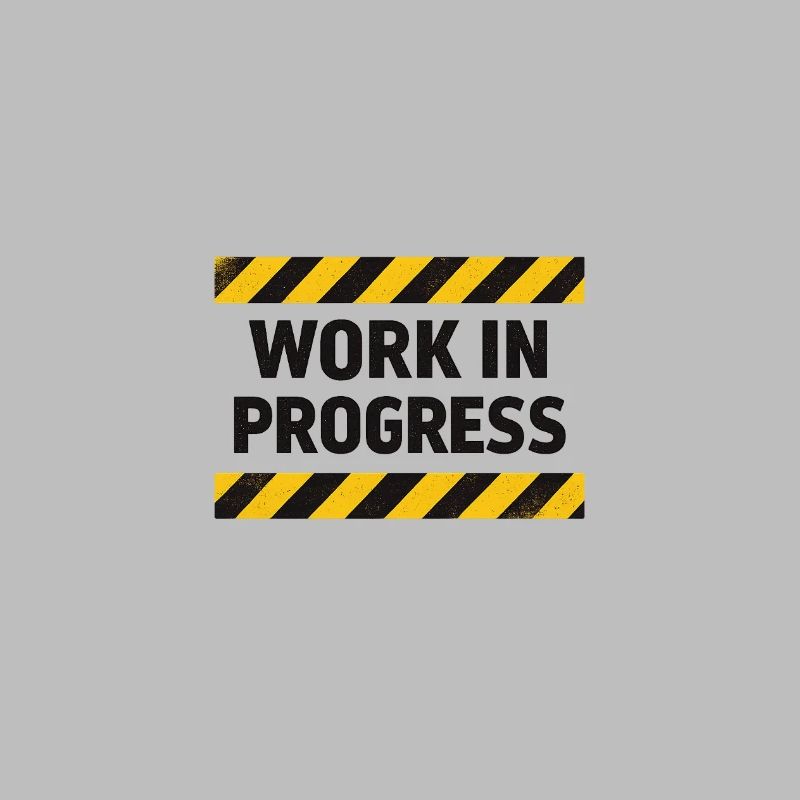 Progrès en cours – bande d’avertissement