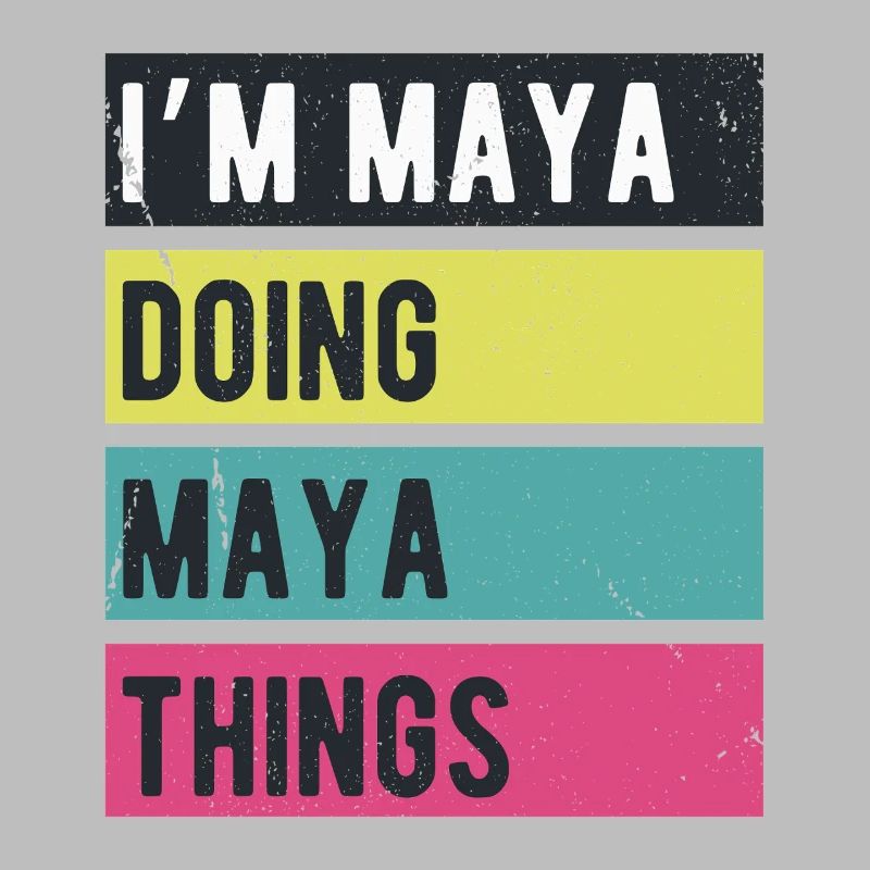 I’m Maya Doing Maya Things Retro Colors