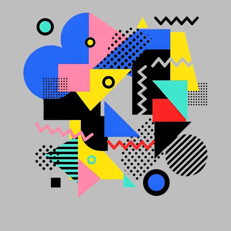 Geometric Color Explosion Pop Art