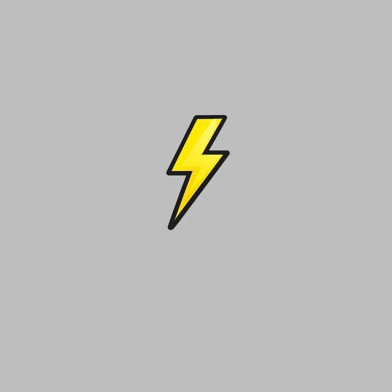 Yellow lightning bolt icon