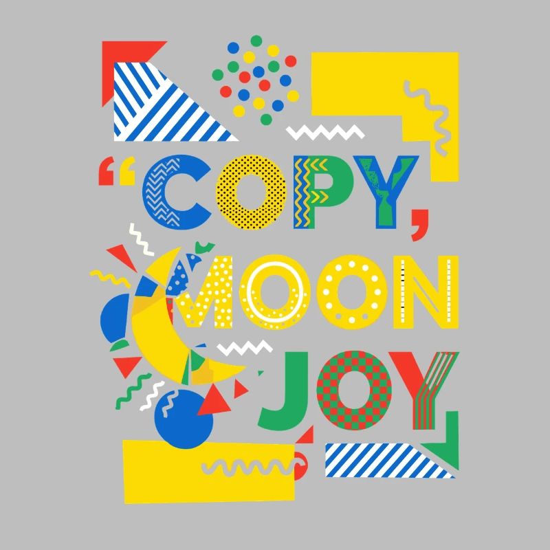 Explosion de couleurs de Moon Joy Pop Art