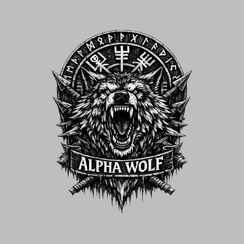 Alpha Wolf Runic Crest