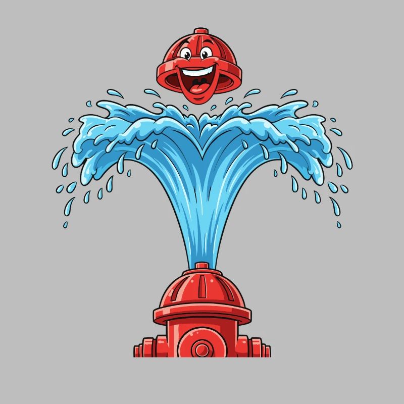 Heart bubbles from hydrant