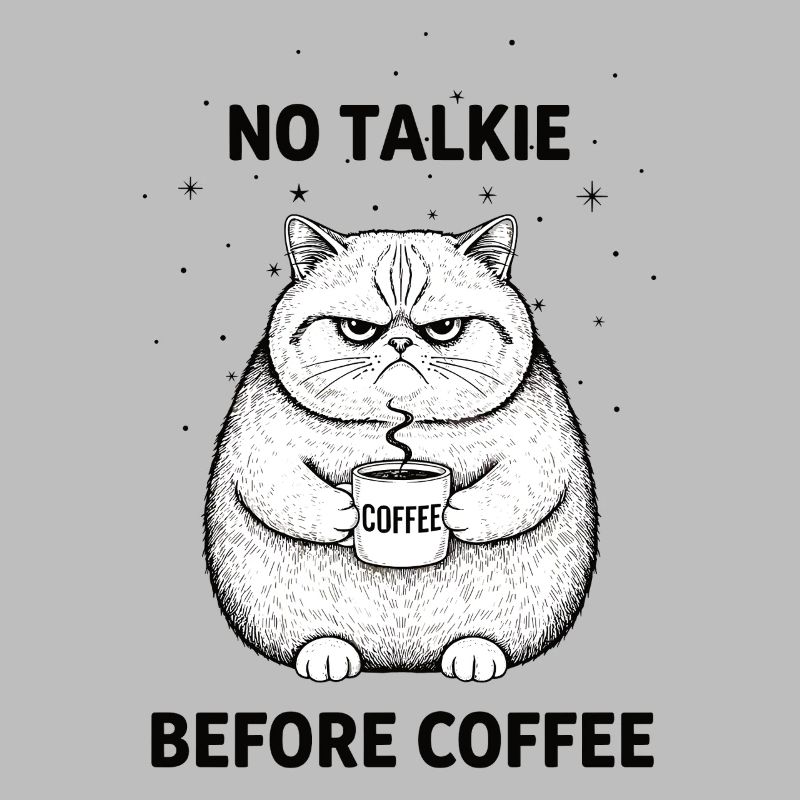 Pas de conversation devant un chat amateur de café