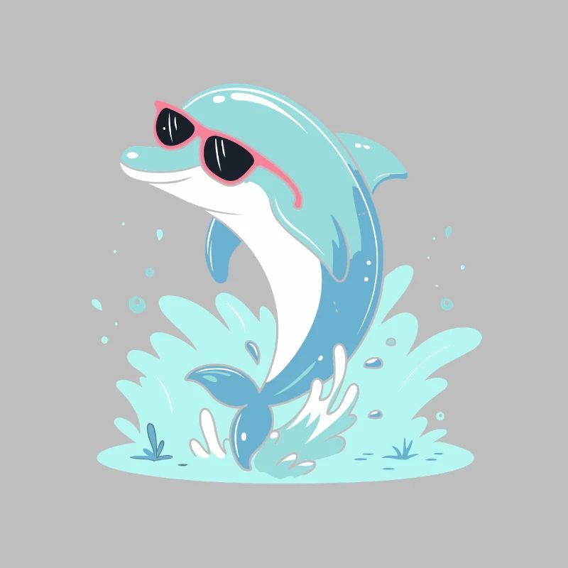 Delfin-Sommer-Pinkbrille