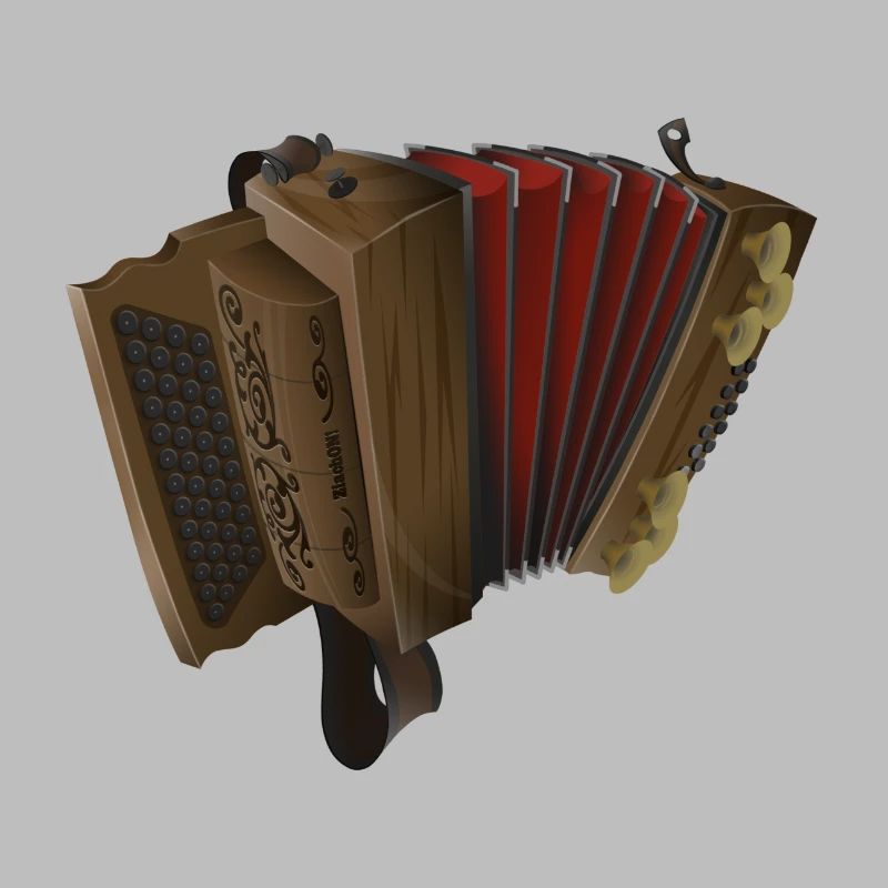 Styrian Harmonica - Dark/Red | ZiachON!
