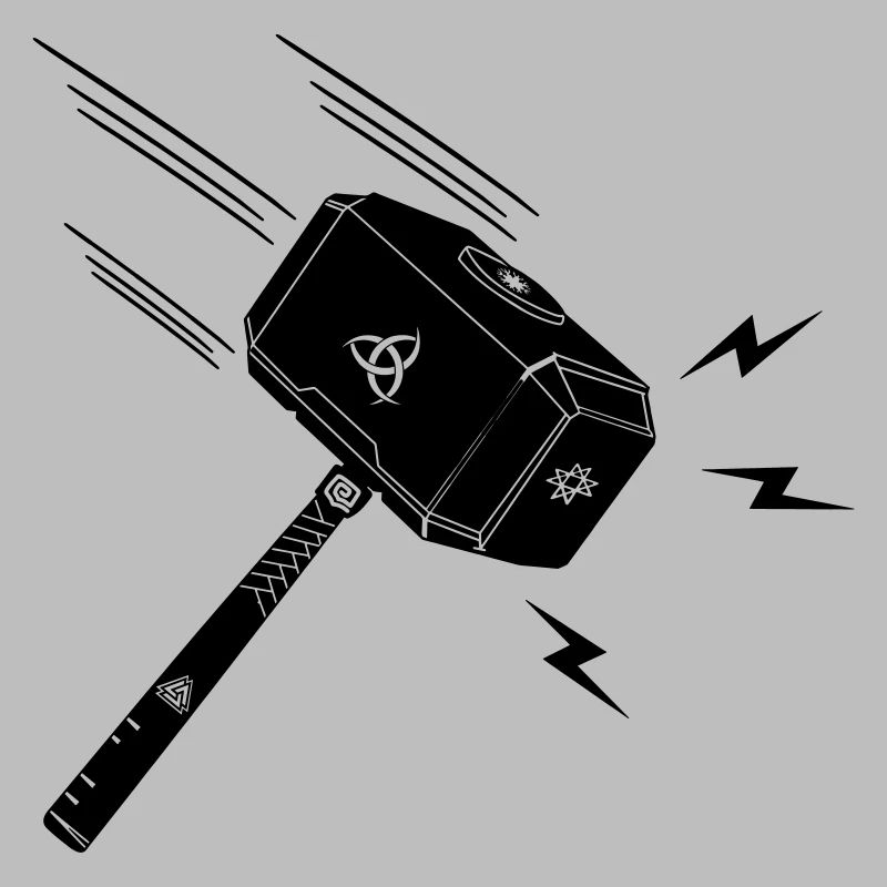 Hammer von Thor Thors Hammer Mjolnir Blitz stral